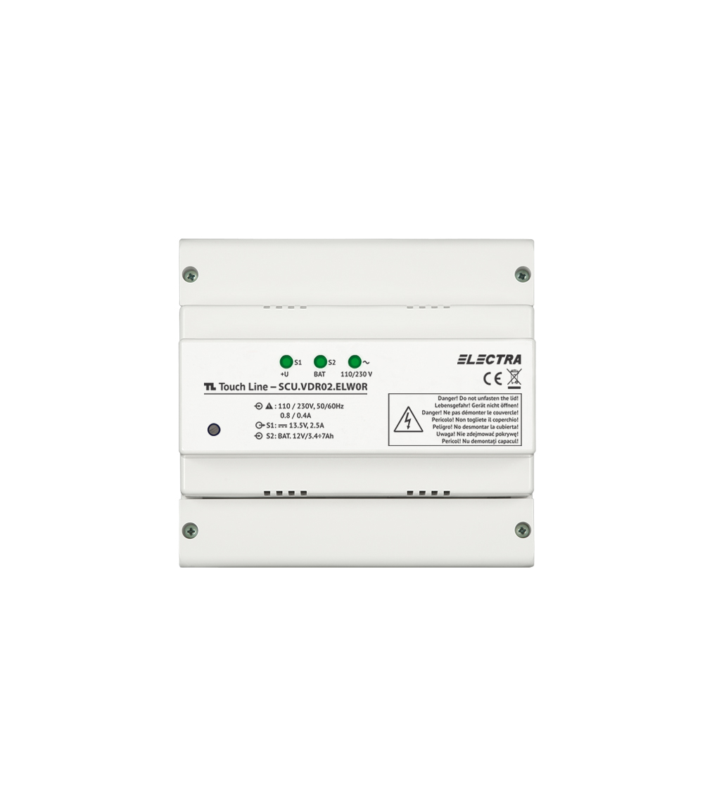 VIDEO STROMVERSORGUNGSEIHEIT - RJ45, DIN SCHIENENMONTAGE, WEIß